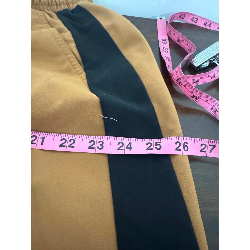 Lane Bryant Straight Leg Pants Camel/Tan with Black Side Stripes — Size 16 - Picture 9 of 10